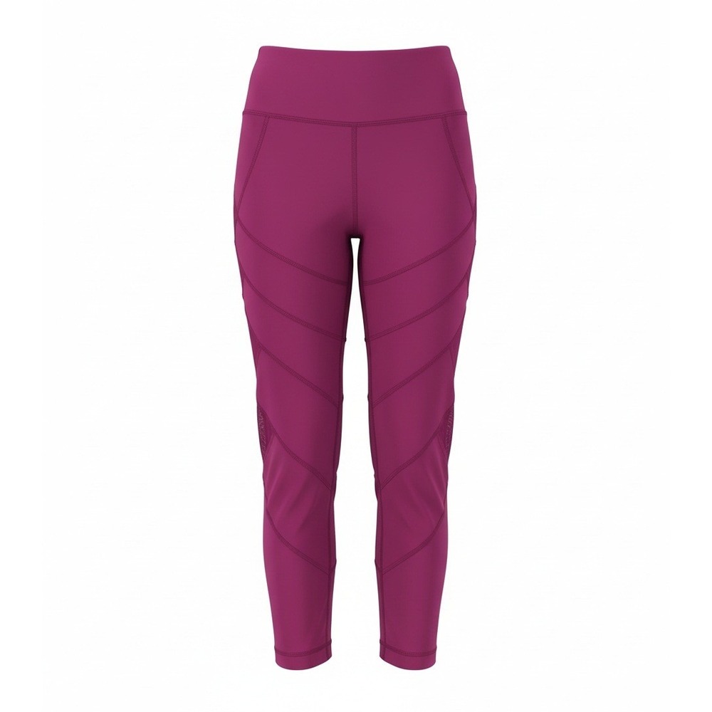 90 Degree By Reflex Women's Diamond Mesh Capris Leggings Size Small Pink